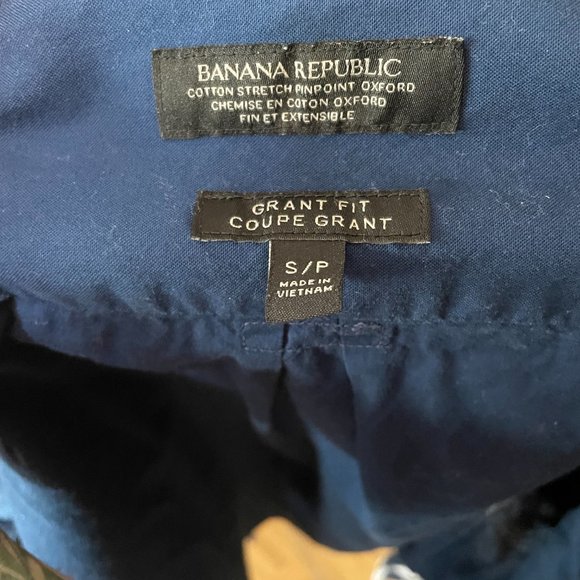 Men's small Banana Republic Cotton-Stretch Oxford - Picture 3 of 5